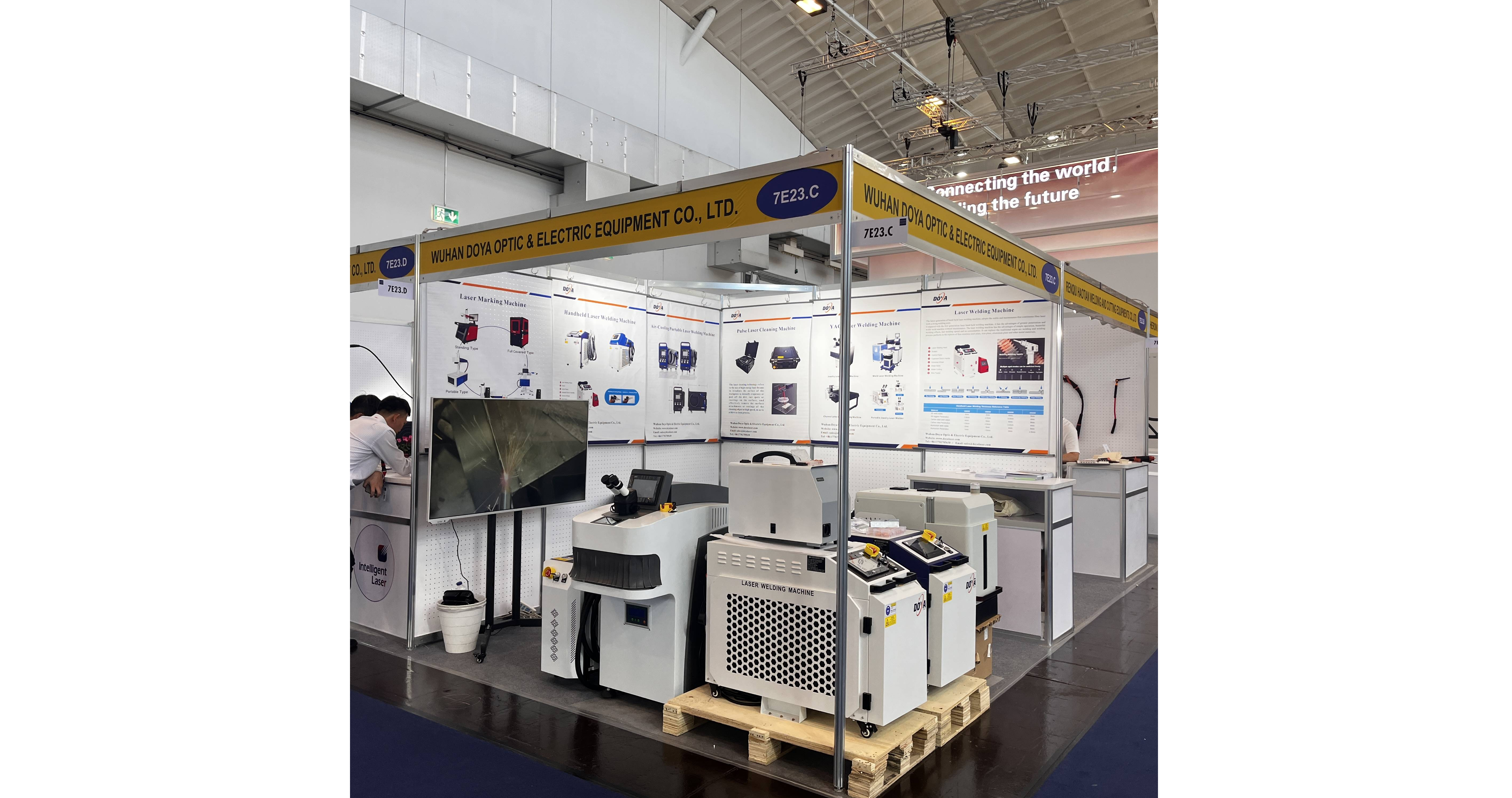 埃森焊接展第一天。 