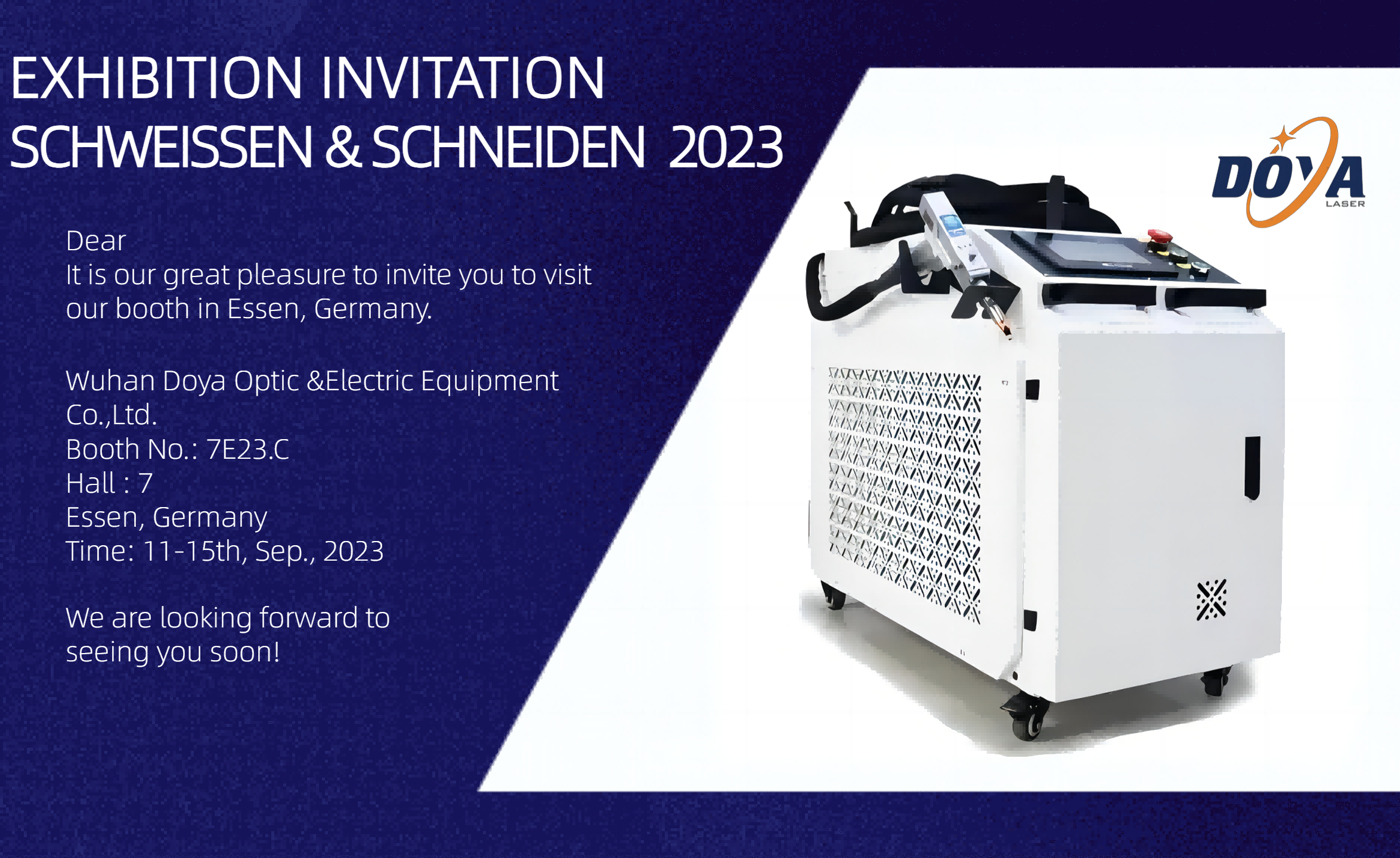 展会邀请函---2023德国埃森焊接展